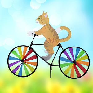 Cat Bicycle Wind Spinner