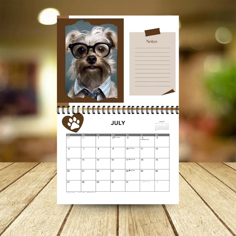 Stylish Dogs and Cats Calendar