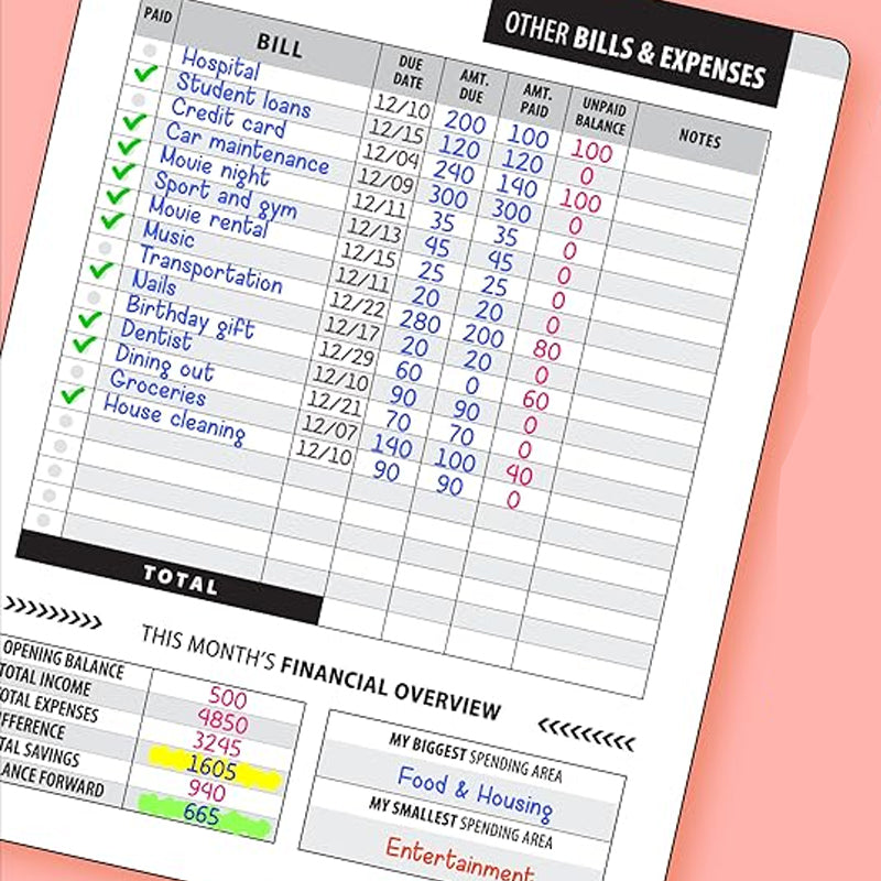 Bill Tracker Notebook