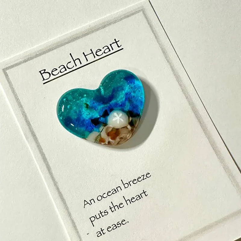 Glass Beach Pocket Heart