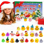 24 Pcs Christmas Rubber Ducks Advent Calendar