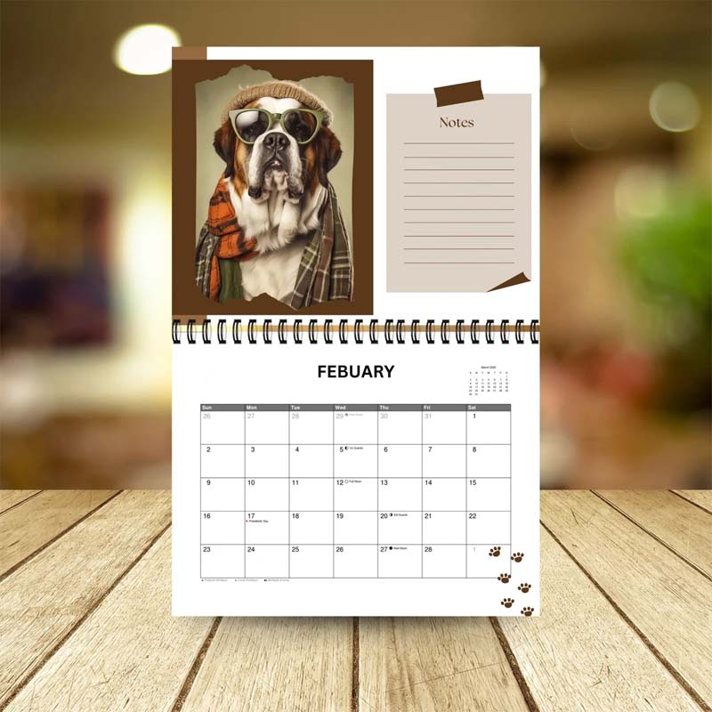 Stylish Dogs and Cats Calendar