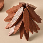 Wooden Leaves Design Coaster