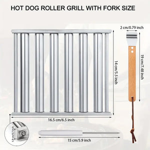 Hotdog Roller Stainless Steel Sausage Roll Rack