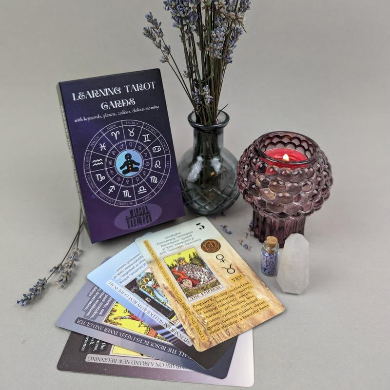 Learning Tarot Cards Deck With Meanings On Them