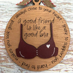 Funny Christmas Bra Ornament