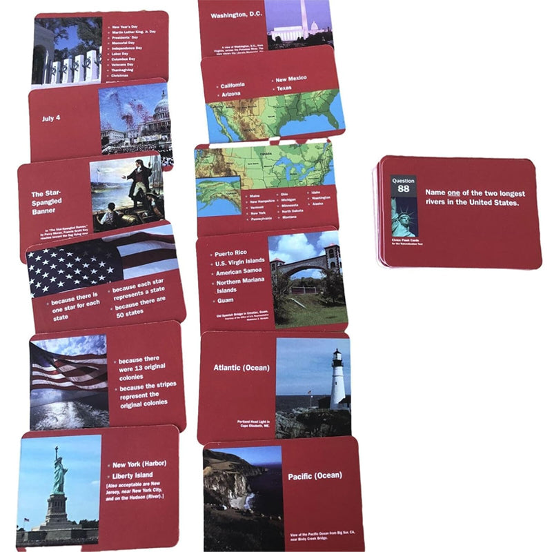 US Citizenship Flash Cards 2024