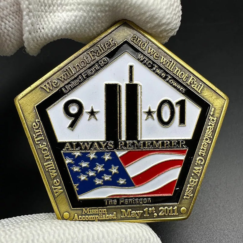 September 11th Mission Accomplished Challenge Coin