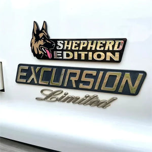 Dog Car Badge Laser Cutting Car Emblem