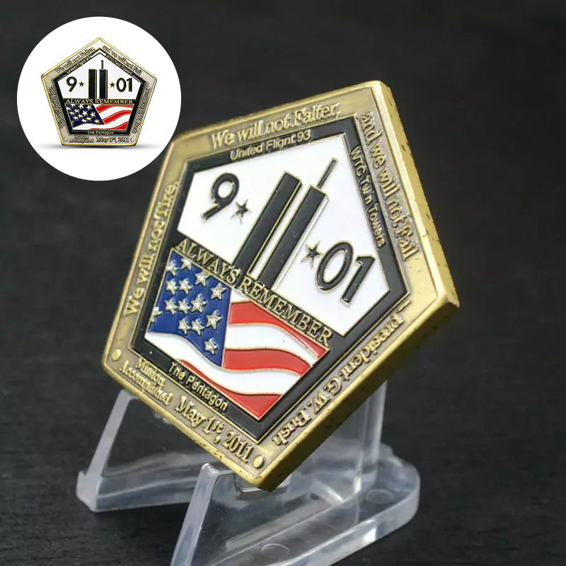 September 11th Mission Accomplished Challenge Coin