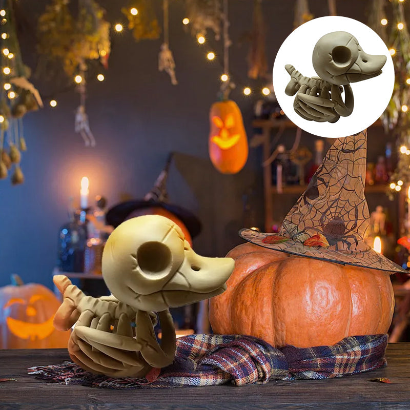 Halloween Skeleton Duck Decor