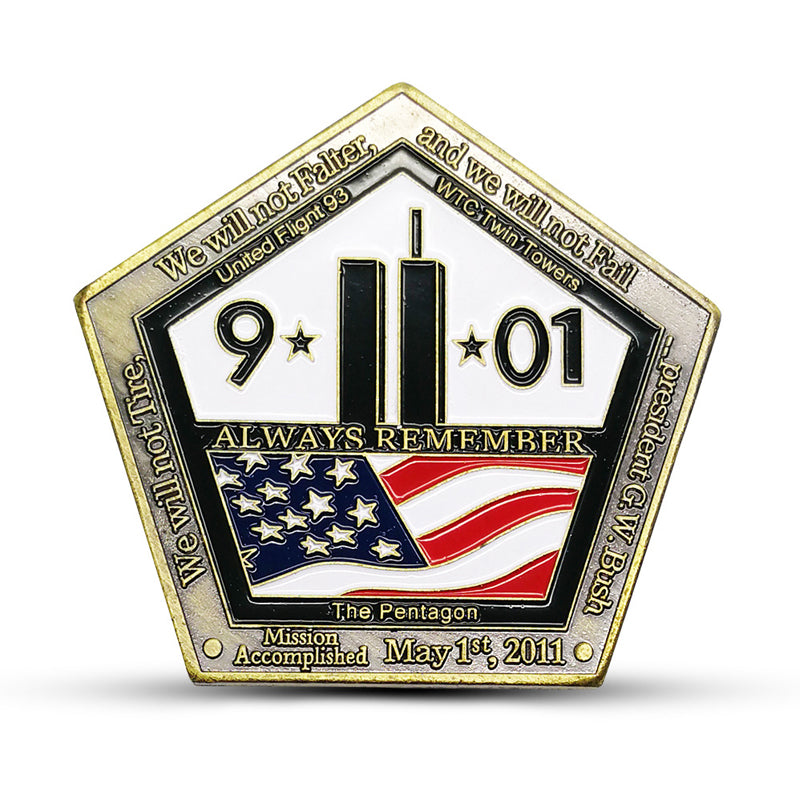 September 11th Mission Accomplished Challenge Coin