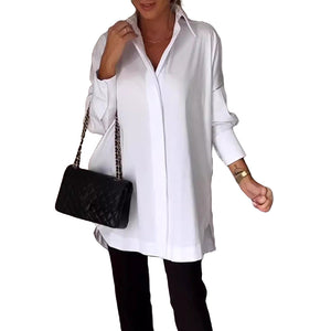 Lapel Slit Shirt