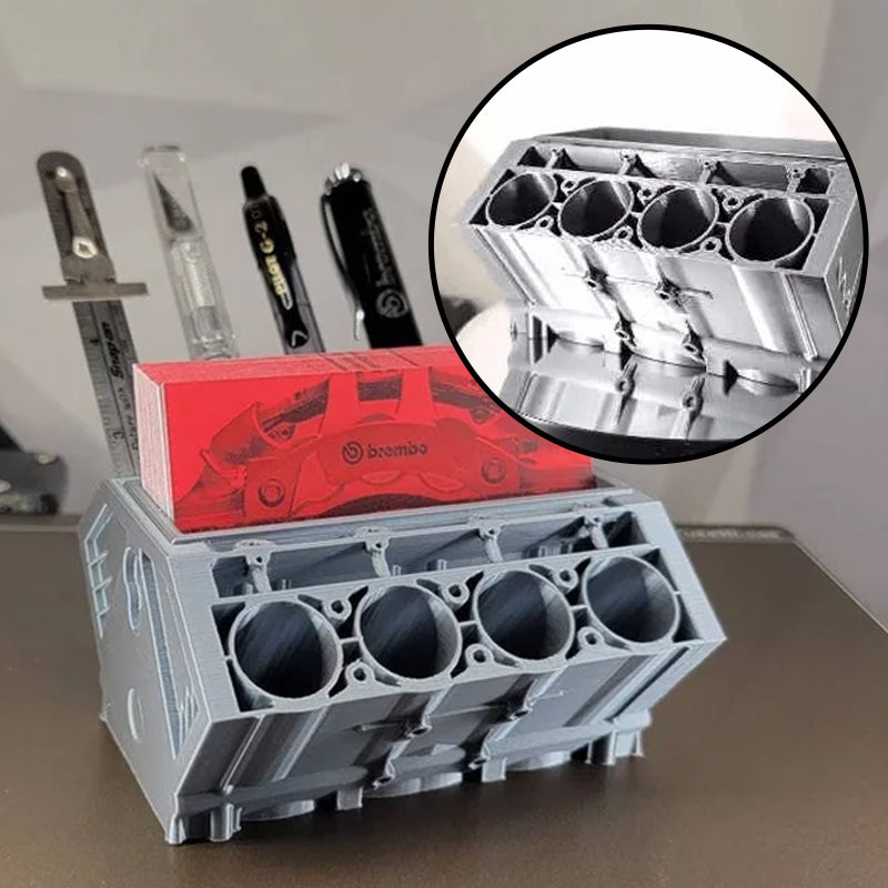 Original V8 Pengine | Engine Block Pen & Business Card Holder