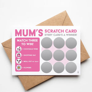 Gift Scratch Cards for Mum and Dad