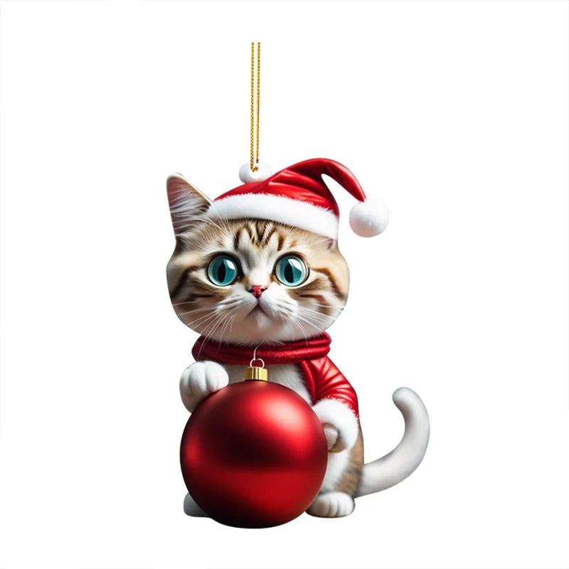 Cute Cat Christmas Decoration