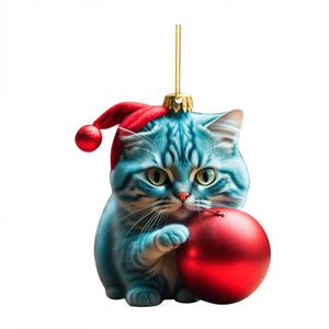 Cute Cat Christmas Decoration