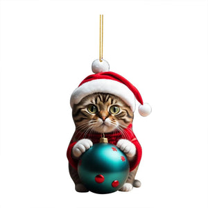 Cute Cat Christmas Decoration