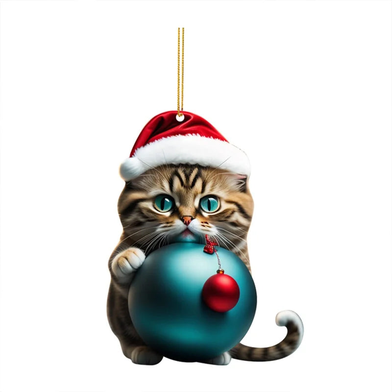 Cute Cat Christmas Decoration