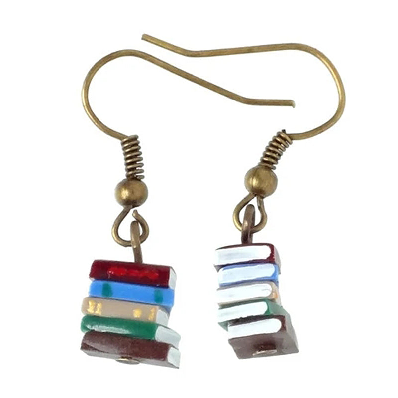 Stack of Books Earrings