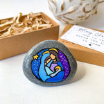 Nativity Scene Painted Rock