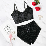 Sexy Velvet V-Neck Lingerie