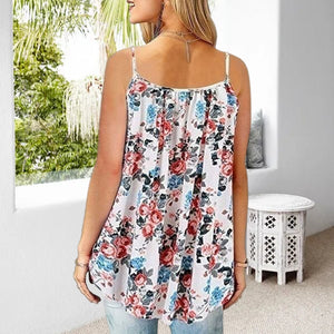 Summer Women's Printed Loose Plus Size Camisole Top