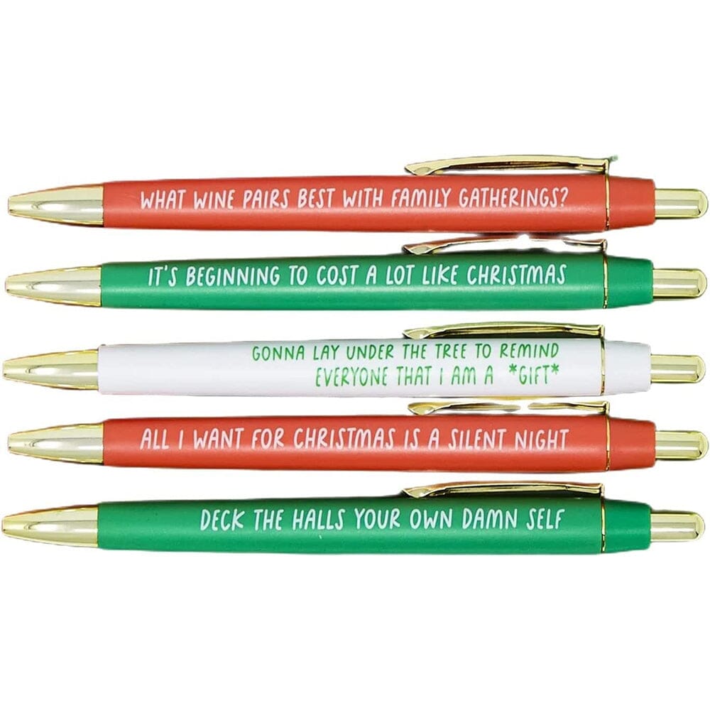 5pcs Christmas Multicolor Ballpoint Pens