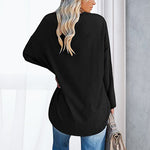 V Neck Drop Sleeve T-Shirt