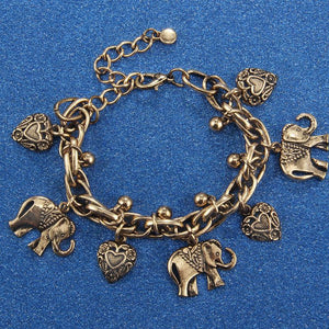 Handmade-Vintage Elephant Anklet Bracelet