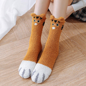 Warm Soft Cat Paw Socks