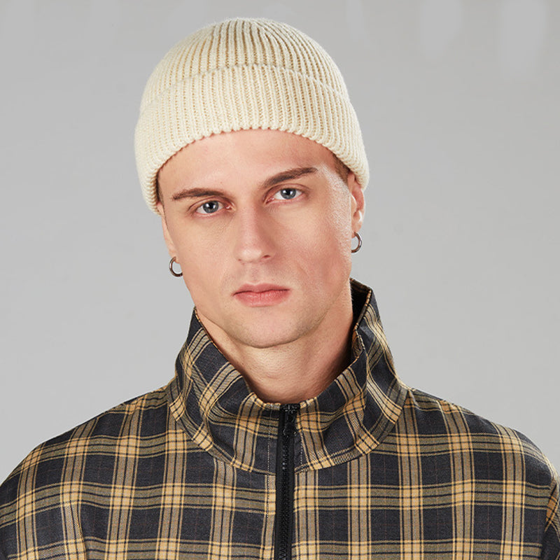 Warm wool knitted hat