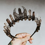 Labradorite Witchy Moon Crystal Crown