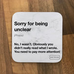 Funny Office Email Definitions Coasters - Set of 6