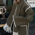 Hepburn Style Woolen Cape Coat