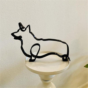 Dog Minimalist Art Sculpture