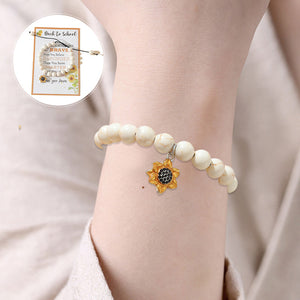 Sunflower Back to School Bracelet