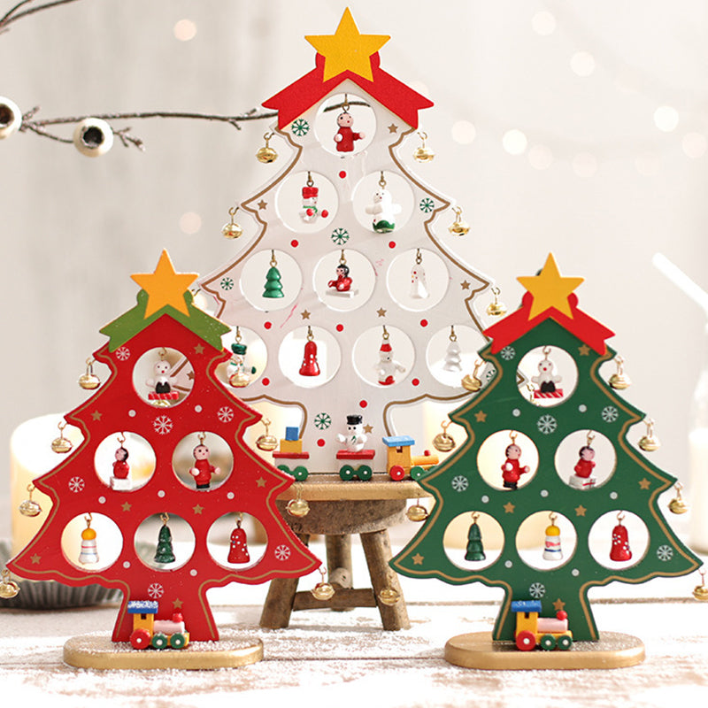 DIY Wooden Mini Christmas Tree Set