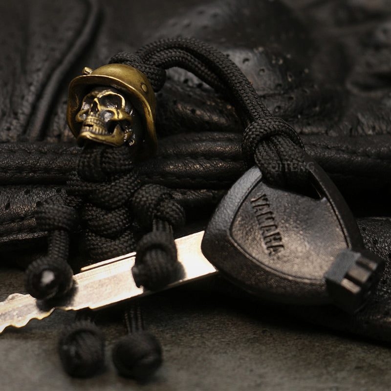 Skeleton Soldier Paracord Keychain