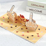 3D Funny Middle Finger Card