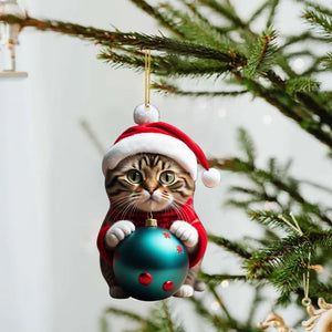 Cute Cat Christmas Decoration