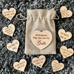 10 Reasons Why You Are My Bestie Jute Bag With Hearts