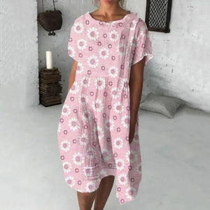 Women's Sunflower Print Dress