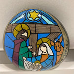 Nativity Scene Painted Rock