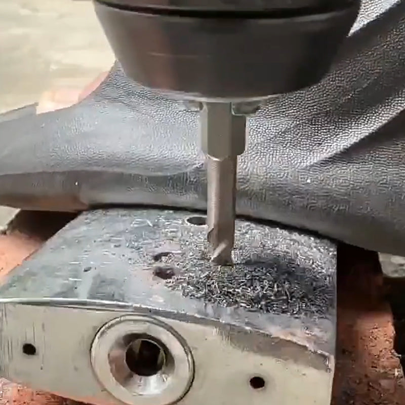 High-strength eccentric twist drill bit