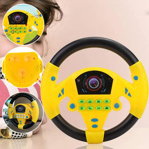 Portable Simulated Driving Steering Wheel Copilot Toy