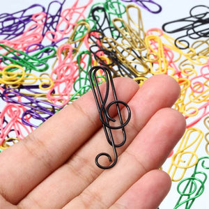 Music Multicoloured Metal Paper Clips