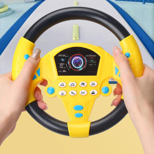 Portable Simulated Driving Steering Wheel Copilot Toy