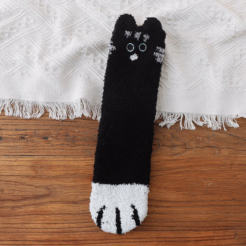 Warm Soft Cat Paw Socks