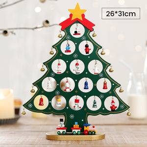 DIY Wooden Mini Christmas Tree Set